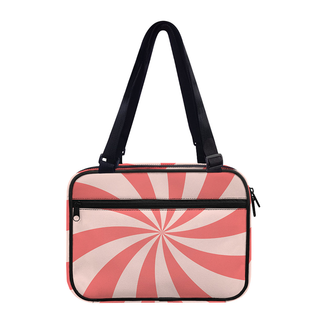 Pink Swirl Print Double Strap Bible Bag