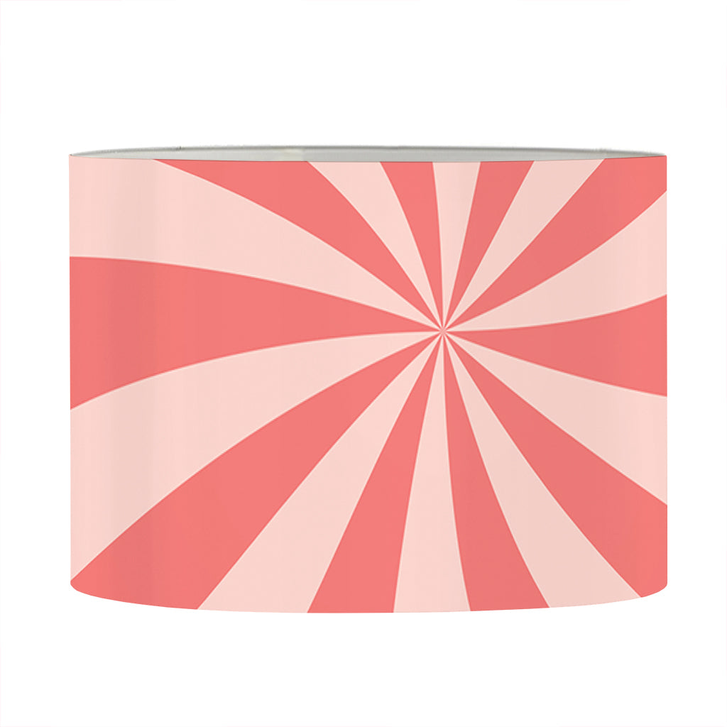 Pink Swirl Print Drum Lamp Shade