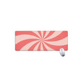 Pink Swirl Print Extended Mouse Pad