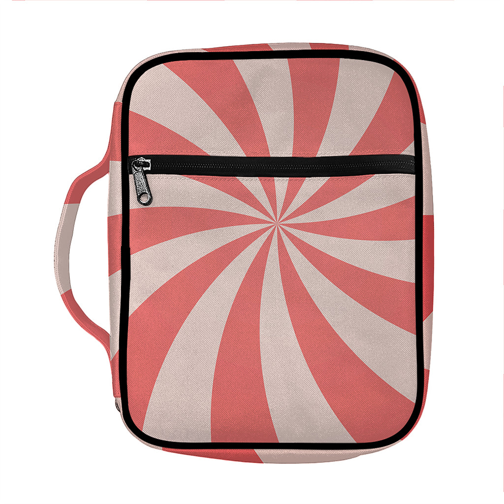 Pink Swirl Print Front Pocket Bible Bag