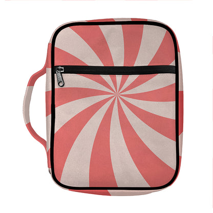 Pink Swirl Print Front Pocket Bible Bag