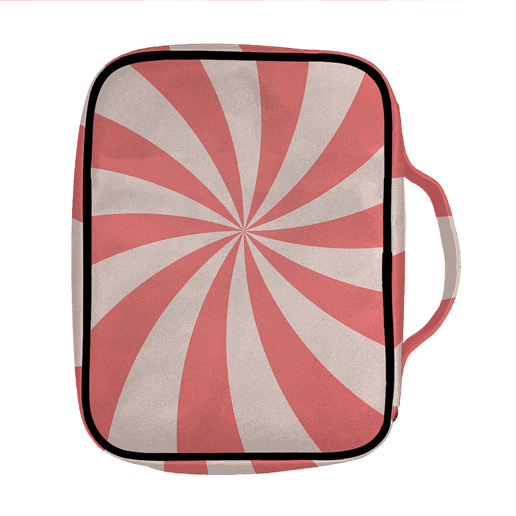 Pink Swirl Print Front Pocket Bible Bag