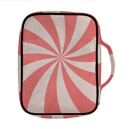 Pink Swirl Print Front Pocket Bible Bag