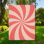 Pink Swirl Print Garden Flag
