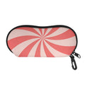 Pink Swirl Print Glasses Case