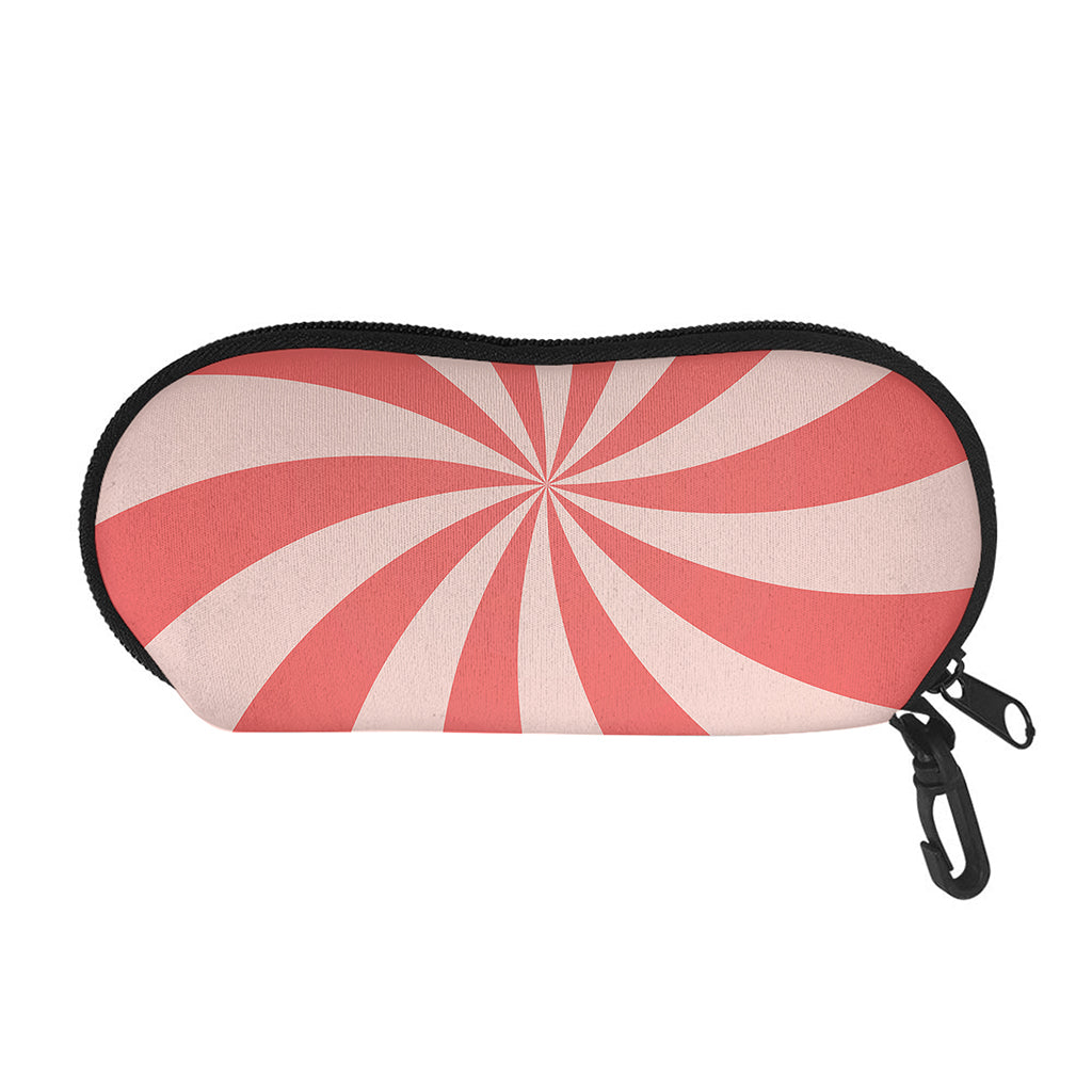 Pink Swirl Print Glasses Case