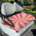 Pink Swirl Print Golf Cart Seat Cover