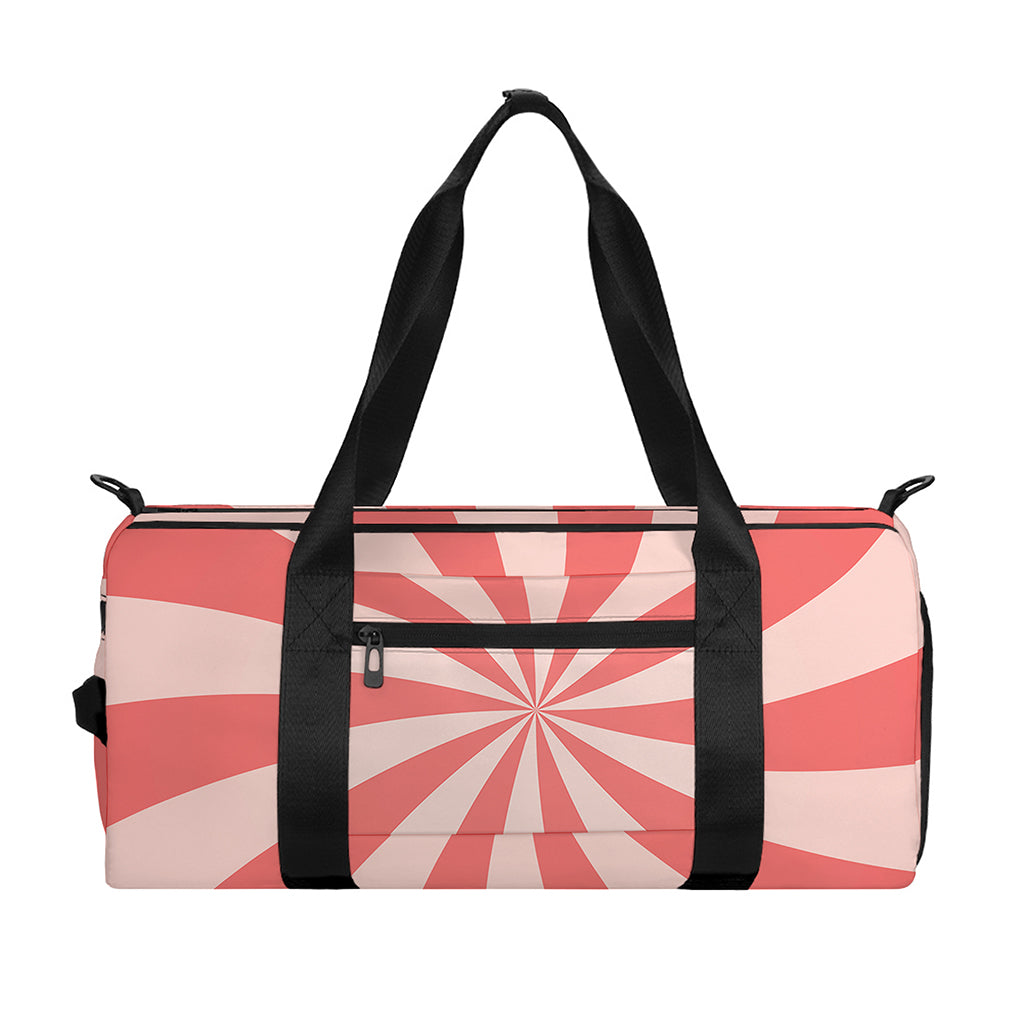 Pink Swirl Print Gym Bag