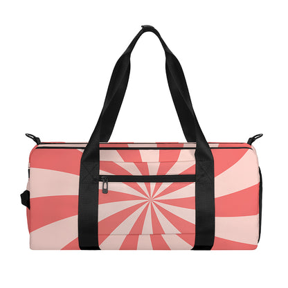 Pink Swirl Print Gym Bag