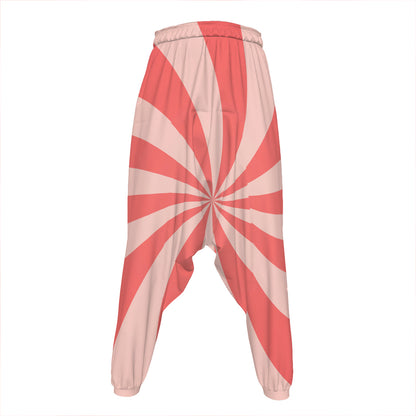 Pink Swirl Print Hammer Pants
