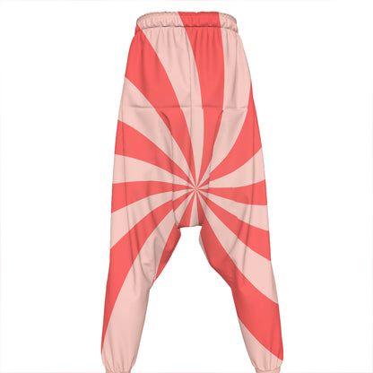 Pink Swirl Print Hammer Pants
