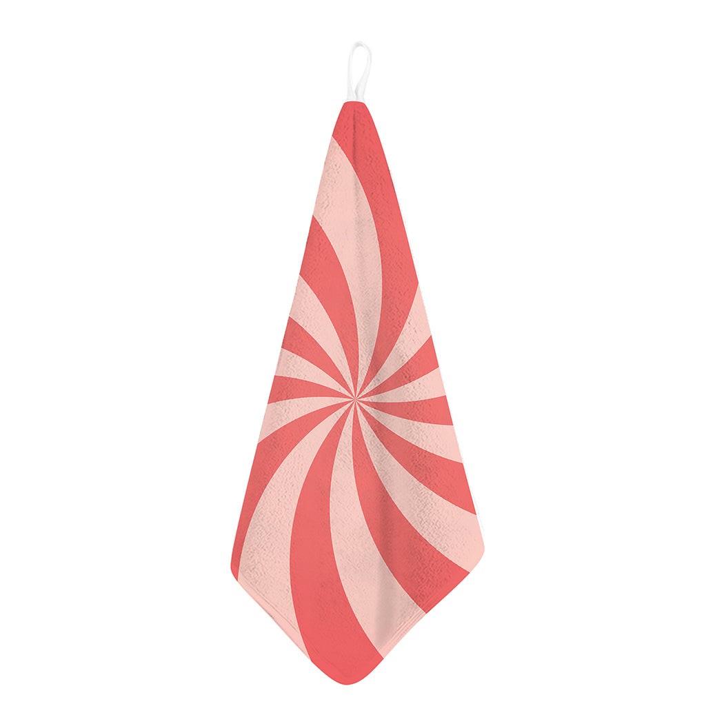 Pink Swirl Print Hand Towel