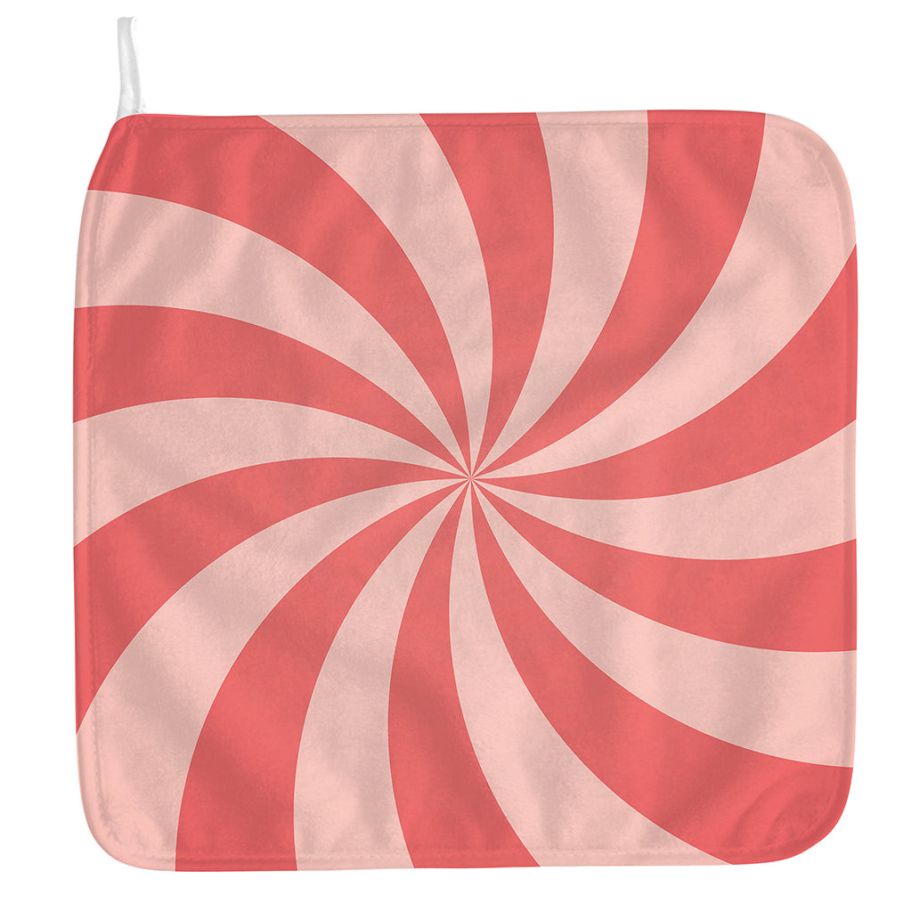 Pink Swirl Print Hand Towel