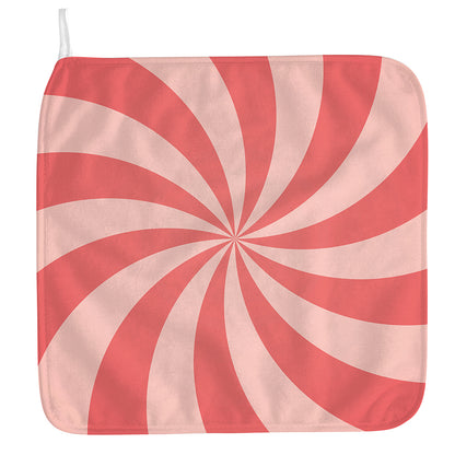 Pink Swirl Print Hand Towel