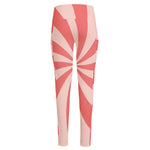 Pink Swirl Print High-Waisted Pocket Leggings