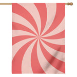 Pink Swirl Print House Flag