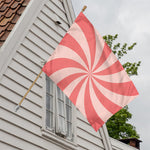 Pink Swirl Print House Flag
