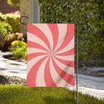 Pink Swirl Print House Flag