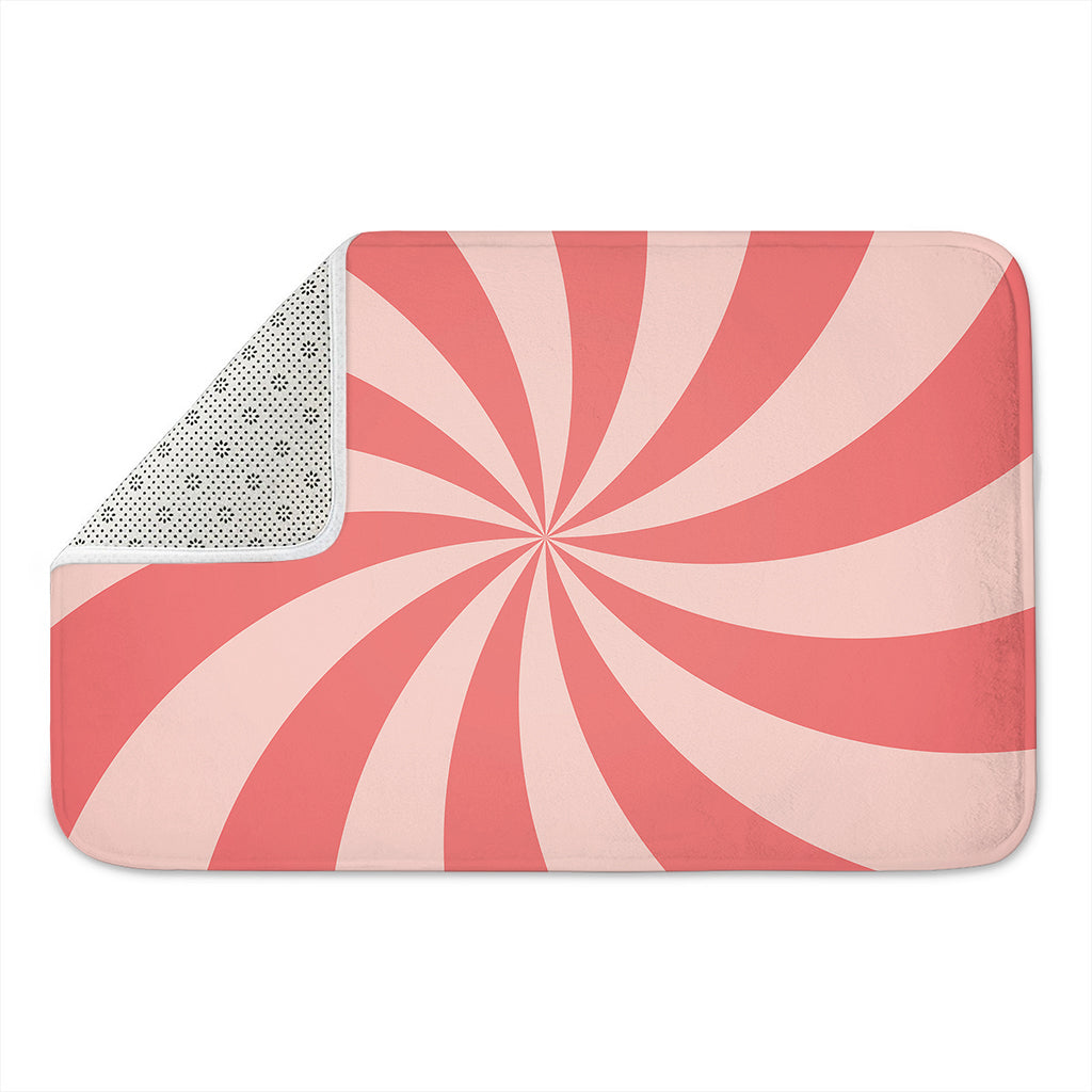 Pink Swirl Print Indoor Door Mat