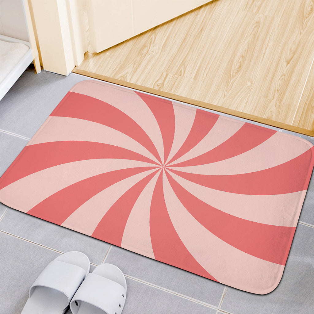 Pink Swirl Print Indoor Door Mat