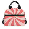 Pink Swirl Print Insulated Lunch Bag
