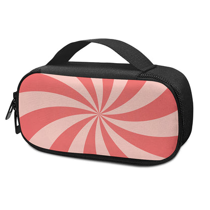 Pink Swirl Print Insulin Cooler Travel Case
