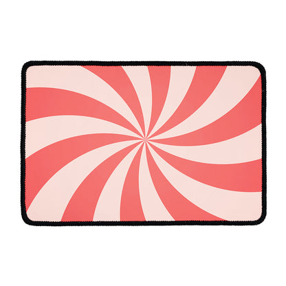 Pink Swirl Print Kitchen Mat