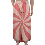 Pink Swirl Print Lantern Pants