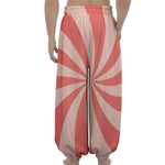 Pink Swirl Print Lantern Pants