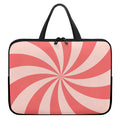 Pink Swirl Print Laptop Sleeve With Handle