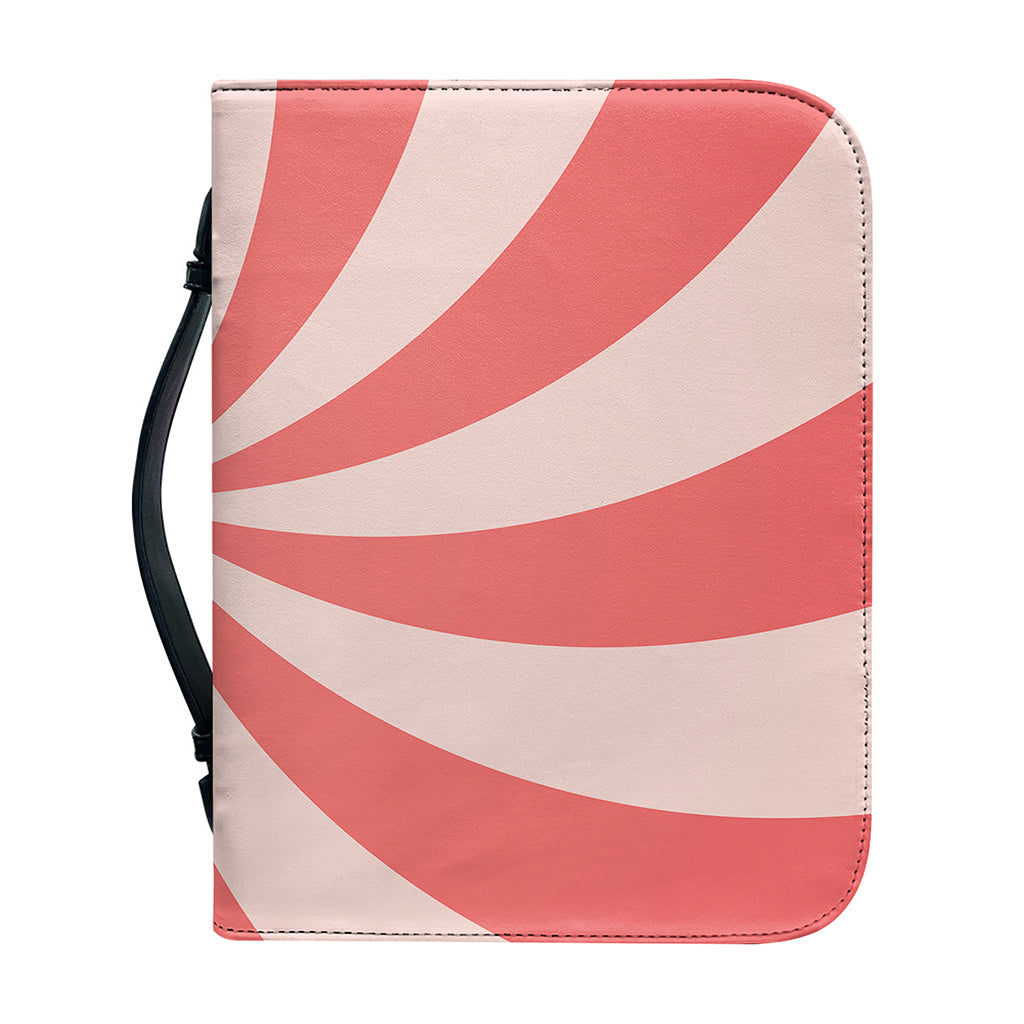 Pink Swirl Print Leather Bible Cover