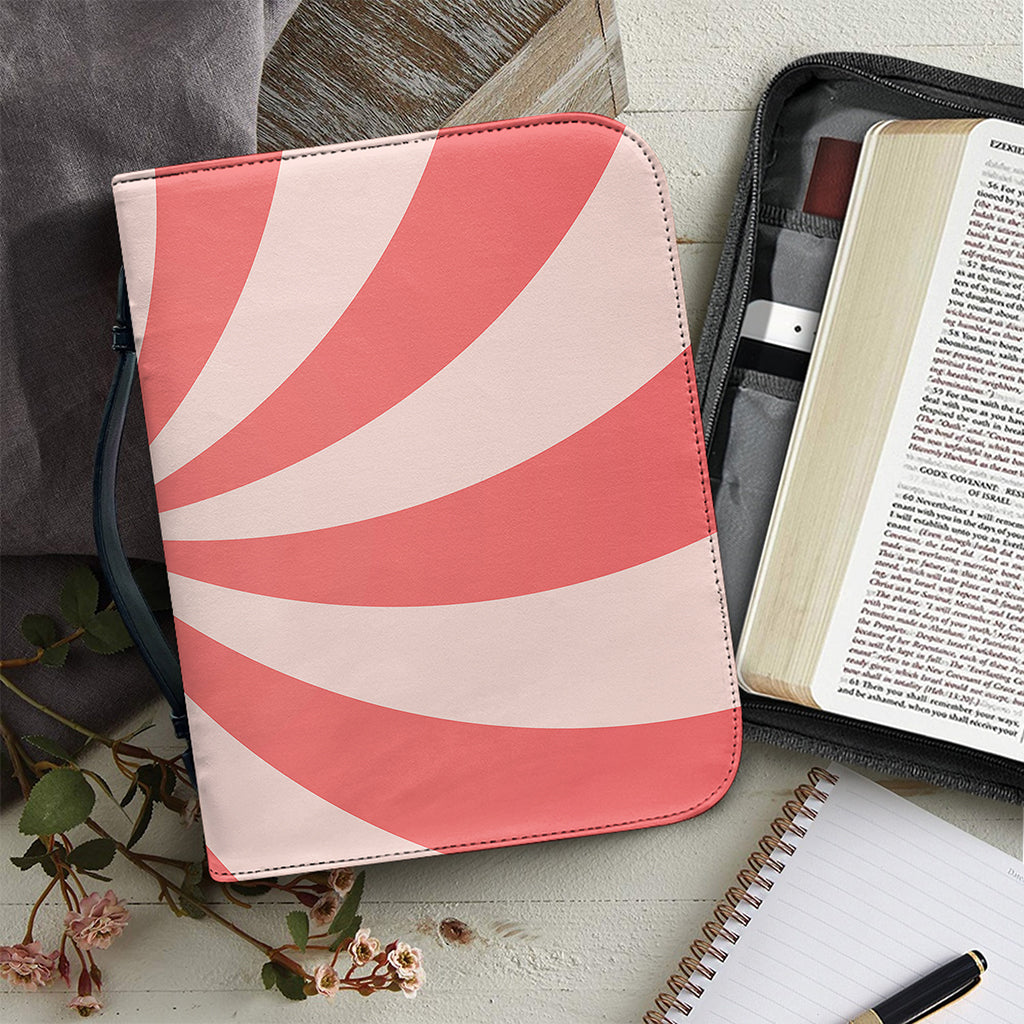 Pink Swirl Print Leather Bible Cover