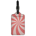Pink Swirl Print Luggage Tag