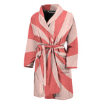 Pink Swirl Print Men's Bathrobe