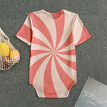 Pink Swirl Print Men's Bodysuit