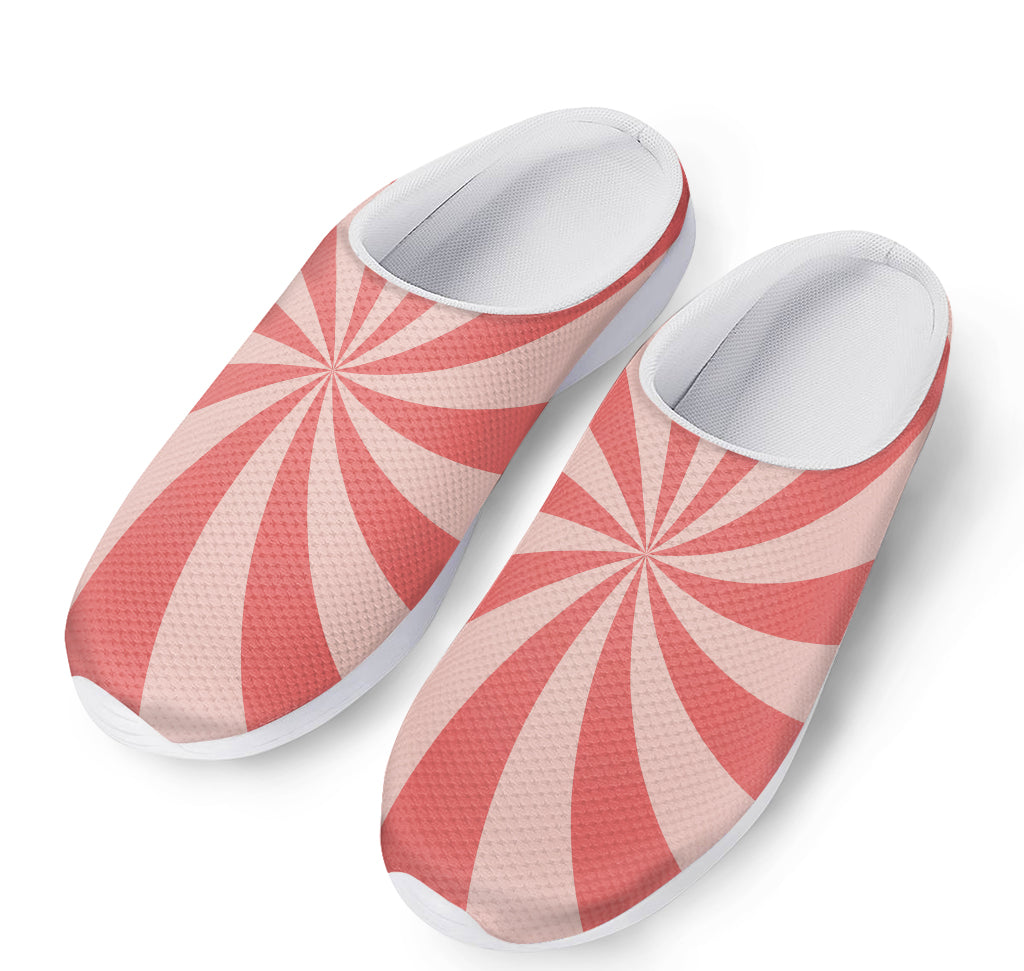 Pink Swirl Print Mesh Casual Shoes