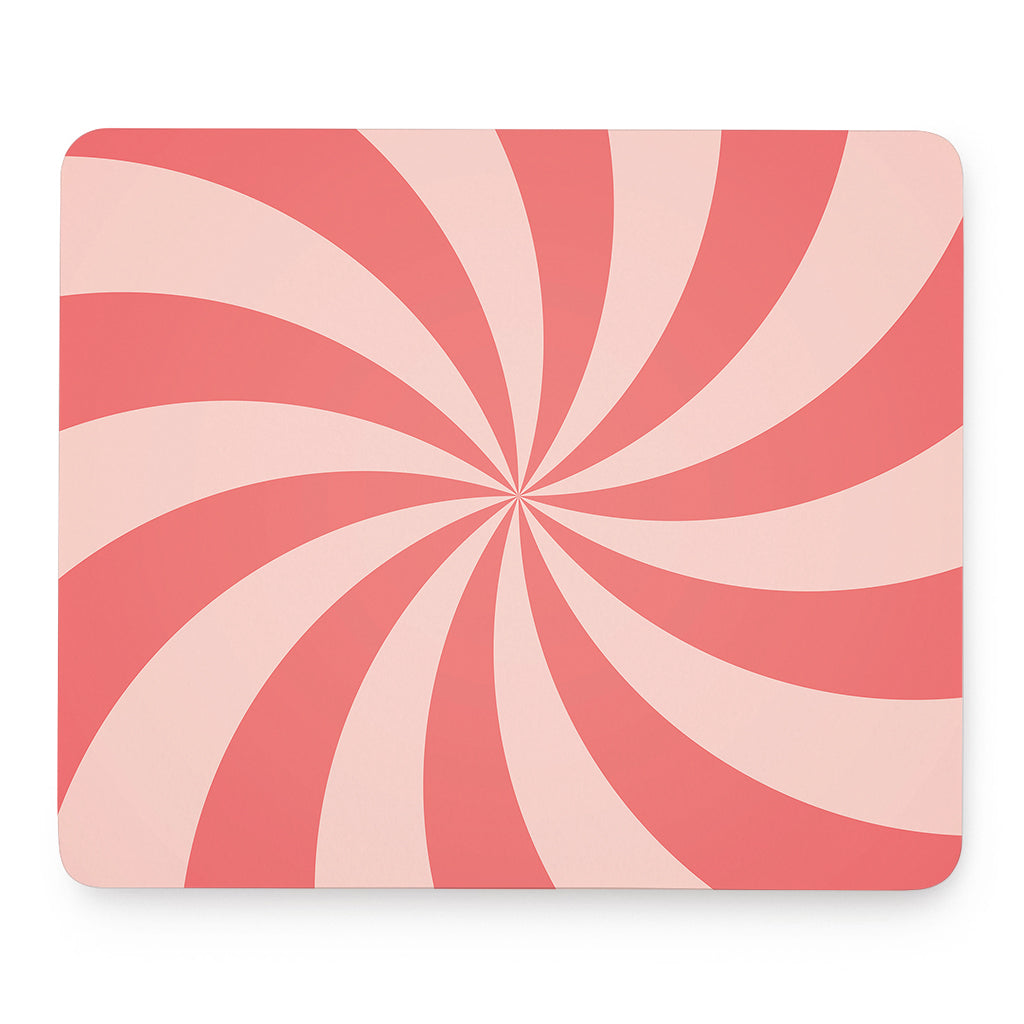 Pink Swirl Print Mouse Pad