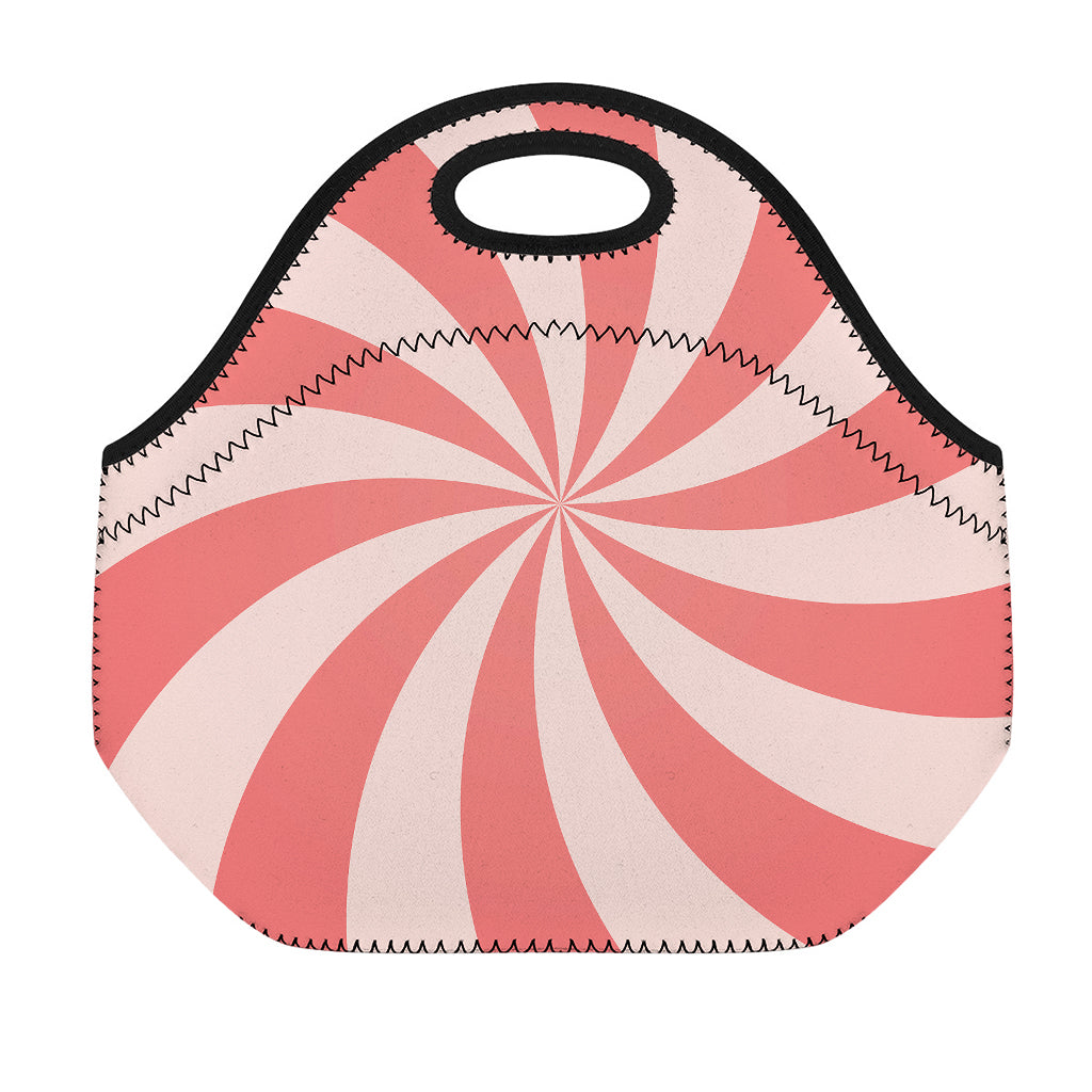 Pink Swirl Print Neoprene Lunch Bag