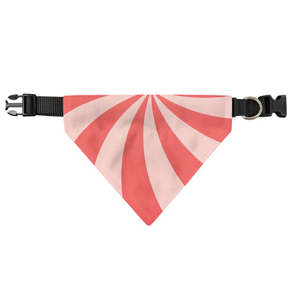 Pink Swirl Print Over The Collar Dog Bandana