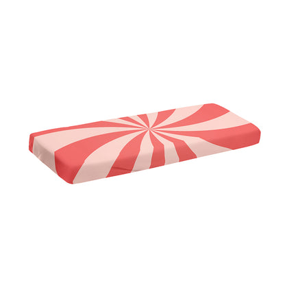 Pink Swirl Print Piano Keyboard Cover