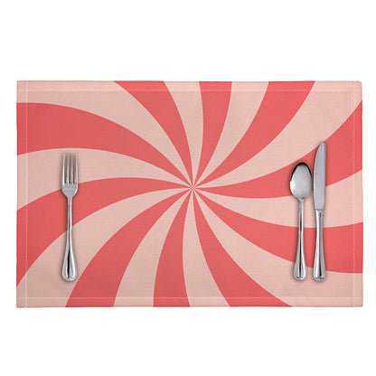 Pink Swirl Print Placemat