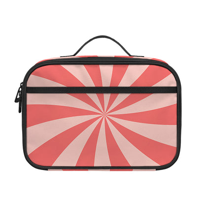 Pink Swirl Print Portable Lunch Bag