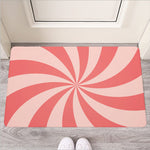 Pink Swirl Print Rubber Doormat