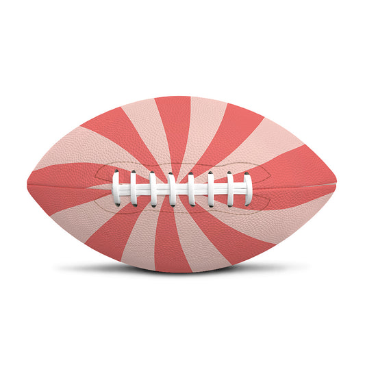 Pink Swirl Print Rugby Ball