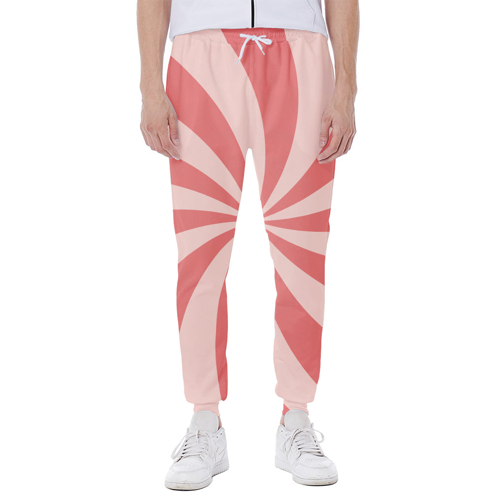 Pink Swirl Print Scuba Joggers