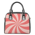 Pink Swirl Print Shoulder Handbag