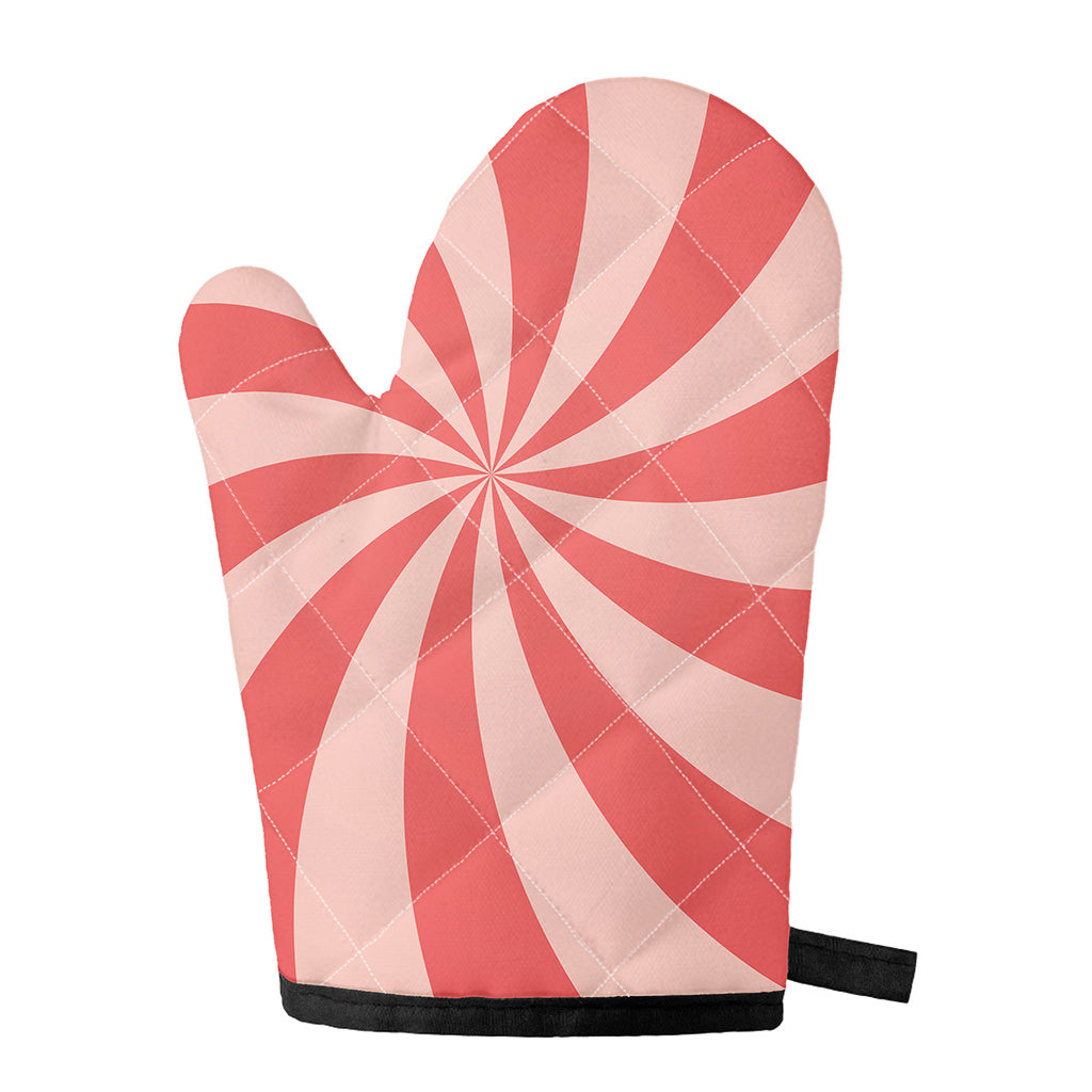 Pink Swirl Print Single Oven Mitt