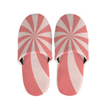 Pink Swirl Print Slippers