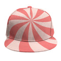 Pink Swirl Print Snapback Cap