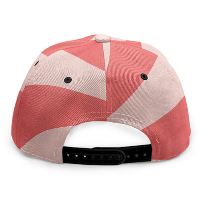 Pink Swirl Print Snapback Cap